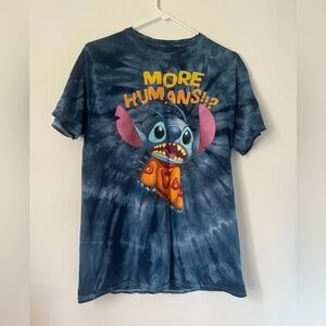 Disney Parks Tomorrowland Stitch More Humans Mens Tie Dye T-shirt Medium